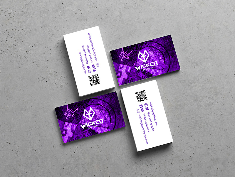 Modern Business Card Showcase Mockup by Anthony Boyd Graphics